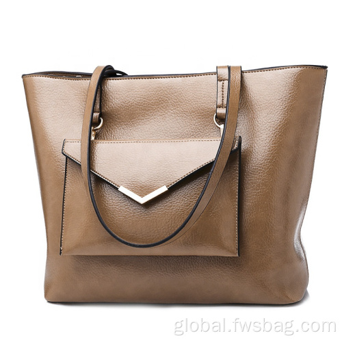 Plain Tote Bag Elegant Leather Bag New Style Fashion Simple Manufactory